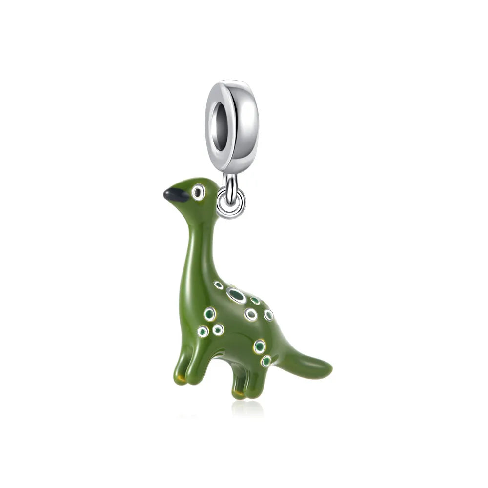 925 Sterling Silver Charm Bracelet With Animal Pendants