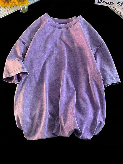 Acid Washed 100 Percent Cotton Vintage Unisex Tee Y2K