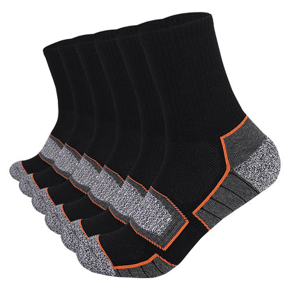 6 Pairs Heavy Cushion Hiking Socks Unisex Sizes 35 To 50