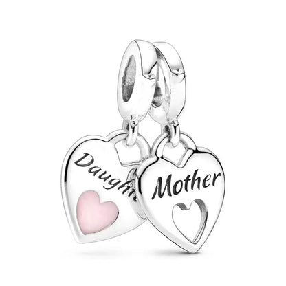 Pink Hot Air Balloon Daisy Murano Glass Charm for European Silver Bracelet SS0018
