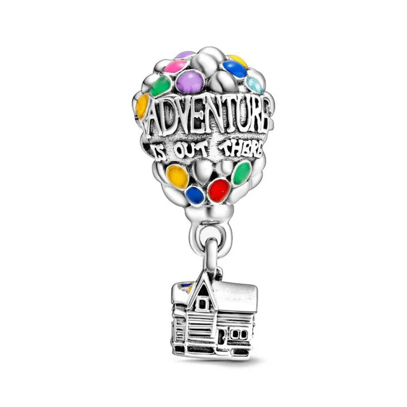 925 Silver Travel Globe Airplane Charm For Bracelet