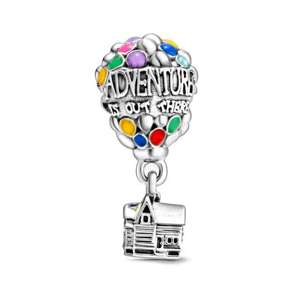 925 Silver Travel Globe Airplane Charm For Bracelet