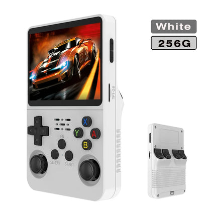 R36S 128GB Retro Handheld Game Console Linux 3.5 Inch IPS Screen Portable Pocket Player Dual Joysticks 15000 Games Expandable 64GB 256GB Kid Gift