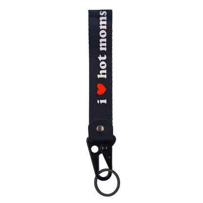 Silver Zinc Alloy Keychain with Removable Buckle for Men and Women