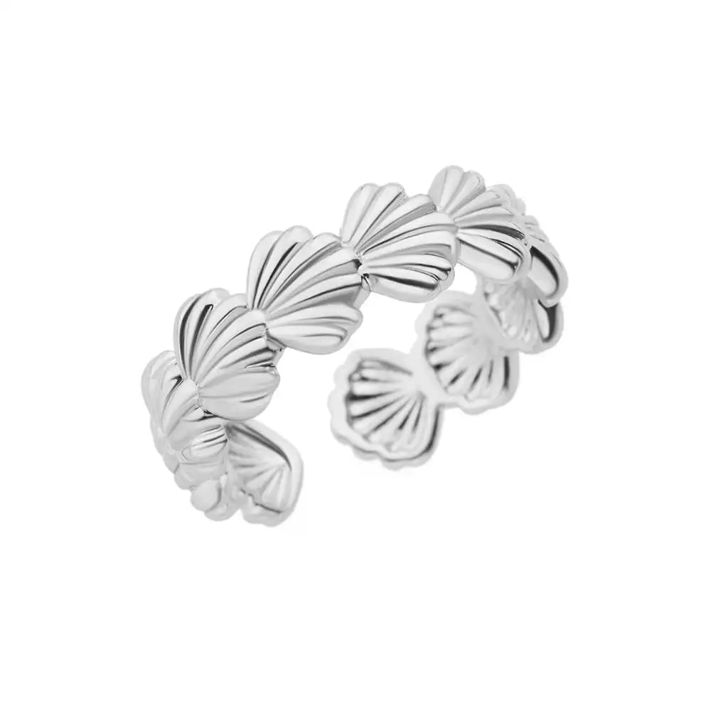 Gold Color 316L Stainless Steel Women's Rings - Fade-Resistant Luxury Wedding Jewelry with Free Shipping