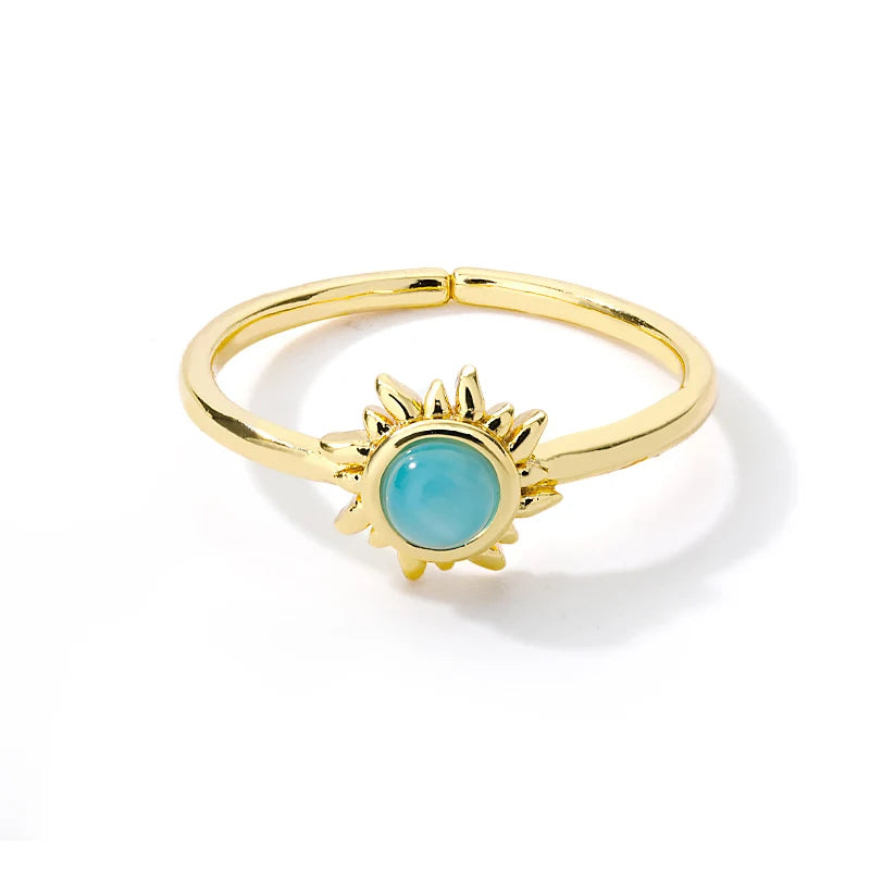 Gold Color 316L Stainless Steel Women's Rings - Fade-Resistant Luxury Wedding Jewelry with Free Shipping