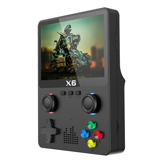 2023 X6 3.5 Inch IPS Handheld Game Console Dual Joystick 11 Simulators GBA 10000 Games 2000mAh Portable Kids Gift