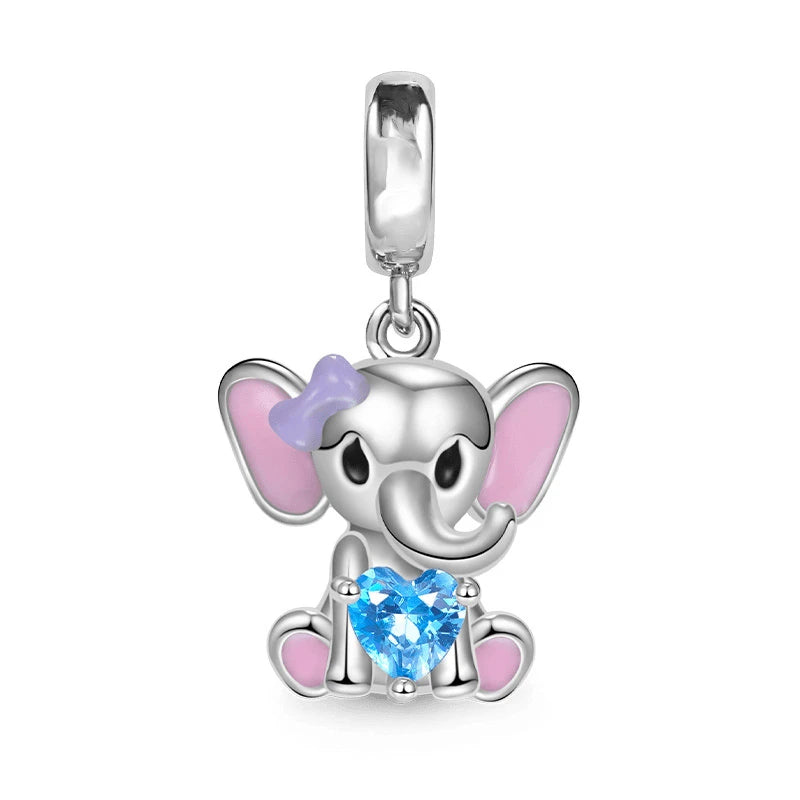 Hot Pink Murano Glass Charm Bead For 925 Bracelet Pendant
