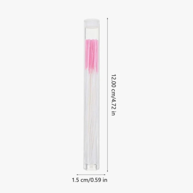 120/60Pcs Ear Piercing Cleaning Tool for Effective Dirt Odor Removal Pink