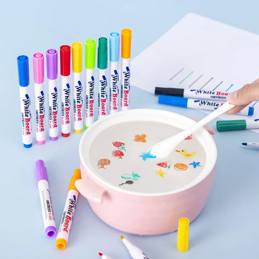 Water Floating Magical Ink Pens Set for Kids Colorful Painting and Graffiti Drawing Toys