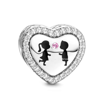 925 Sterling Silver Love Arrow Double Ring Charm for Wedding Anniversary Jewelry B923bai