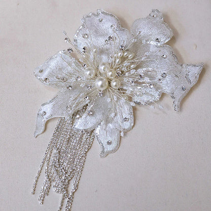 Elegant Bridal Pearl Hairpins for Women - Handmade Wedding Headdress Accessories