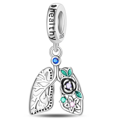 925 Sterling Silver Luminous Lantern Angel Cat Charm
