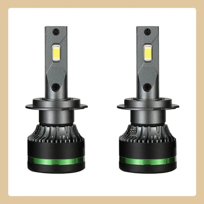 2PCS Ultra Bright Copper Tube LED Headlights 120W 6000K