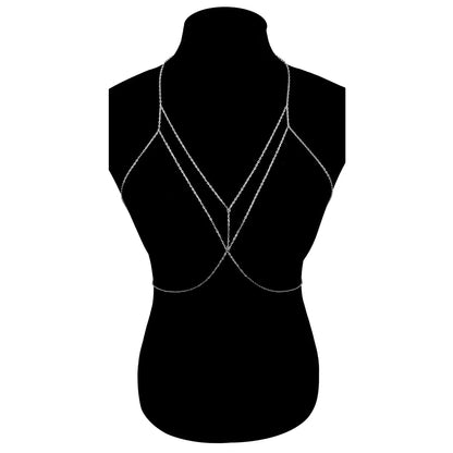 Sexy Geometric Body Chain For Women Gold Silver Colorful