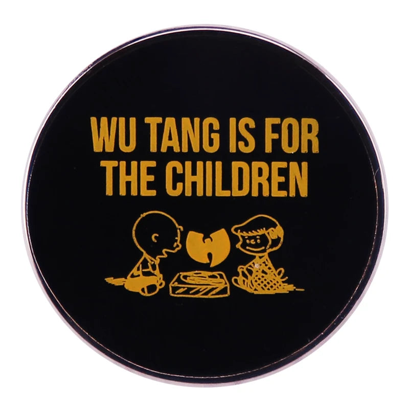 Wuuttang Is for The Children Peanutts Enamel Pin Music Band Badge for Backpack and Jewelry Decoration