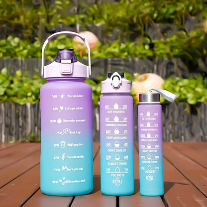 2L 900ml Leakproof Motivational Water Bottle For Fitness