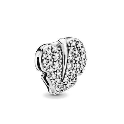 Reflection Charm Clip Sunflower Heart Star Clover DIY Bead for 925 Silver Bracelet Necklace Jewelry Accessories for Women