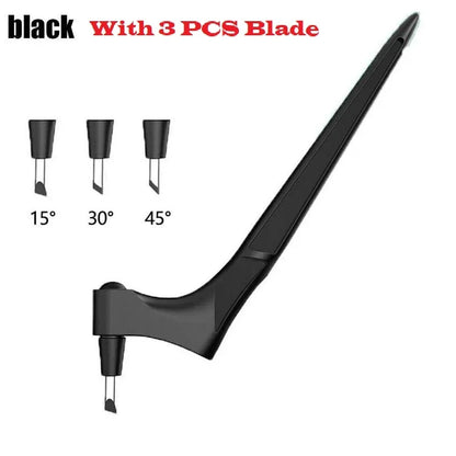 CraftPro 360° Rotating Cutting Pen - Durable Stainless Steel Blades for Effortless DIY Art Projects black set
