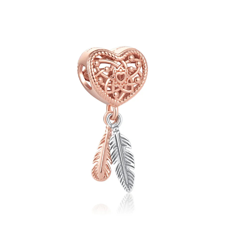925 Sterling Silver DIY Mother's Day Mom Key Dangle Bead for Charm Bracelet Necklace Jewelry Accessories