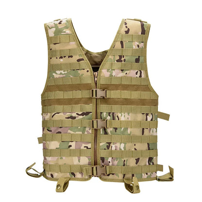 New Men's Molle Tactical Vest Hunting Gear with Hydration System CP