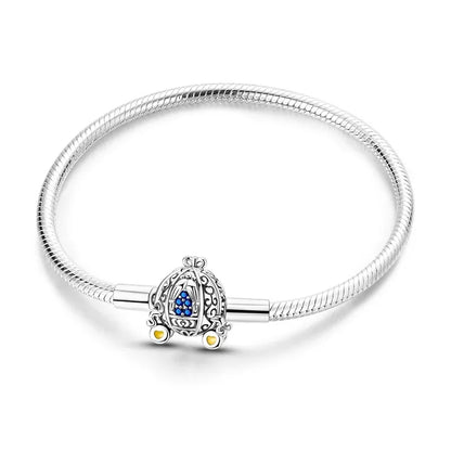 925 Sterling Silver Snake Chain Bracelet for Women with Butterfly Heart Clasp Luxury Zircon Bangle Gift Jewelry