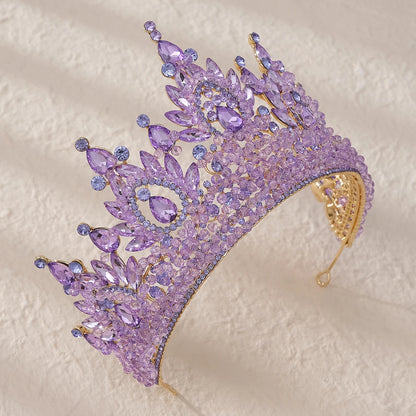 Luxury Bridal Diamond Crystal Rhinestone Tiara Headpiece for Wedding and Special Occasions