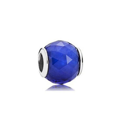 2025 Trendy 925 Silver Colorful Glass Beads for European Bracelets DIY Exquisite Jewelry