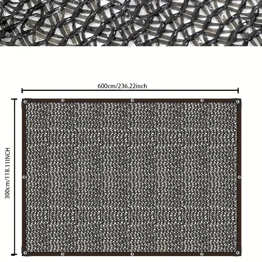 Black Sunshade Net 70 to 80 Percent Shading Plant Greenhouse Covering Privacy Fence Garden Protection