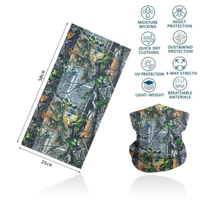 Camo Hunting Tactical Magic Bandana Camouflage Neck Gaiter CM161 25X50cm CHINA