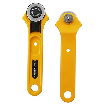 Rotary Cutter Pro - 28mm/45mm Patchwork Roller Knife for Effortless Fabric Cutting