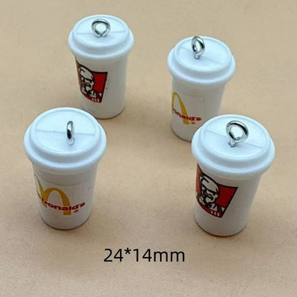 3D Energy Drink Can Charms Set for DIY Keychain and Jewelry Creations