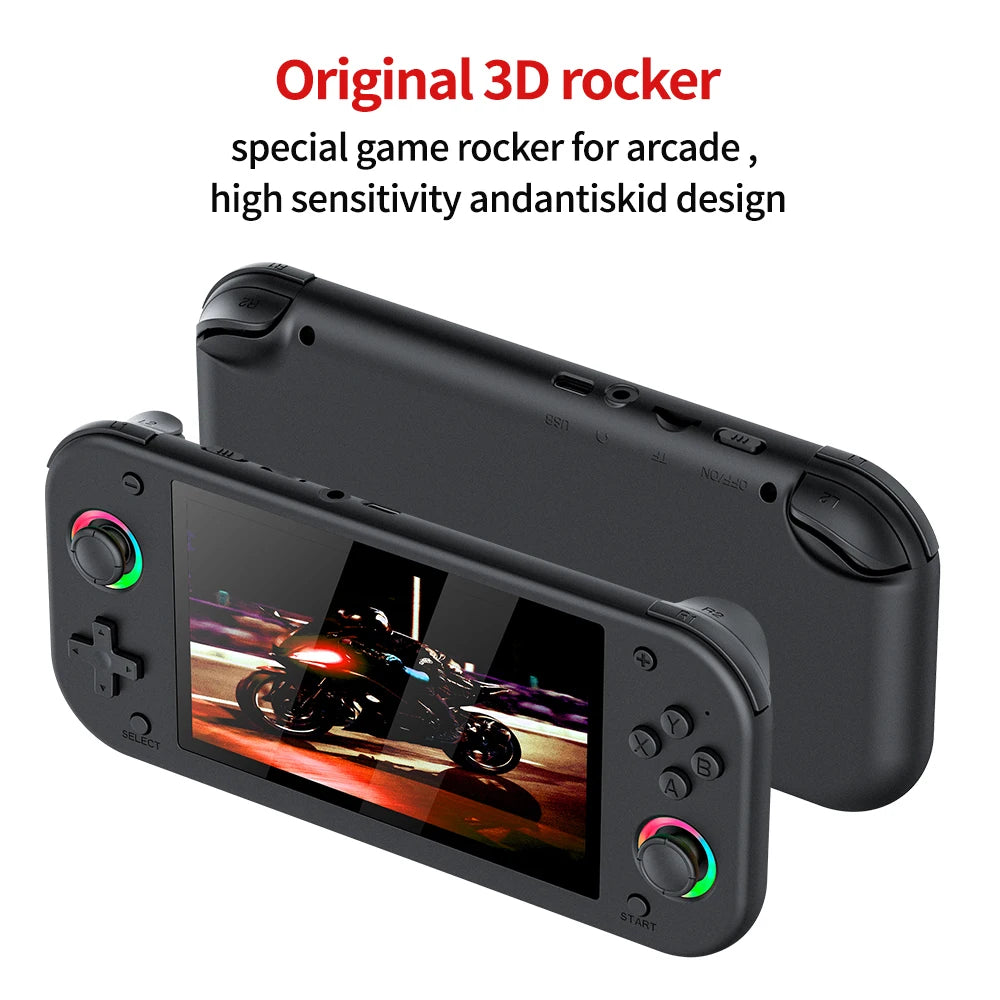 M26 Retro Handheld Game Console 5.1 Inch Screen 64GB 128GB Open Source Linux EmuELEC Portable Pocket Player 20000 Plus Games