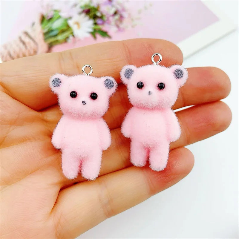 Charming Resin Cat Pendant Set for DIY Jewelry Creations