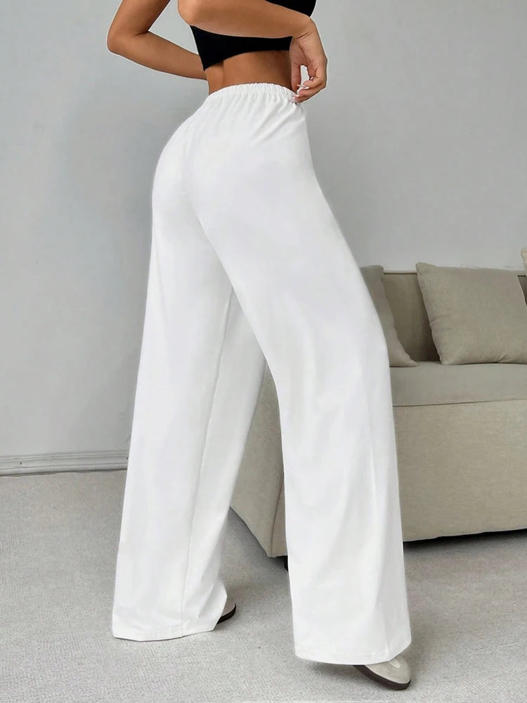 Casual Sporty Womens Pants Loose Fit Fashion Long Trousers
