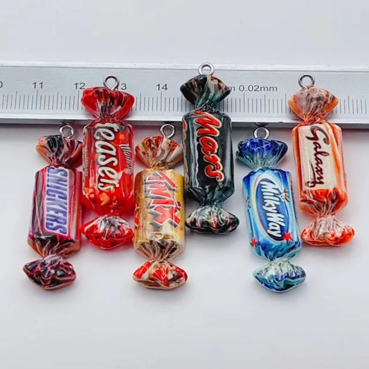 Cute Chocolate Candy Resin Charms For DIY Jewelry Bulk