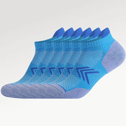 6 Pairs Womens Terry Sole Sports Socks Thick Cushion