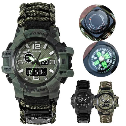 Outdoor Survival Watch Multifunctional Waterproof Tactical Bracelet