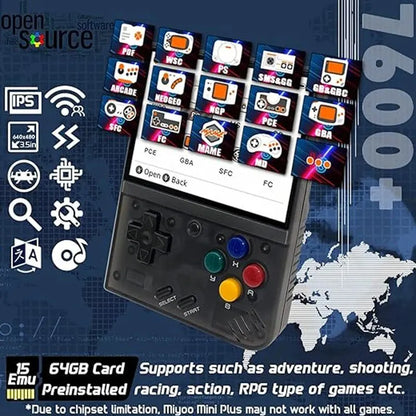 Miyoo Mini Plus 3.5 Inch IPS Retro Handheld Game Console 3000mAh Portable Video Player