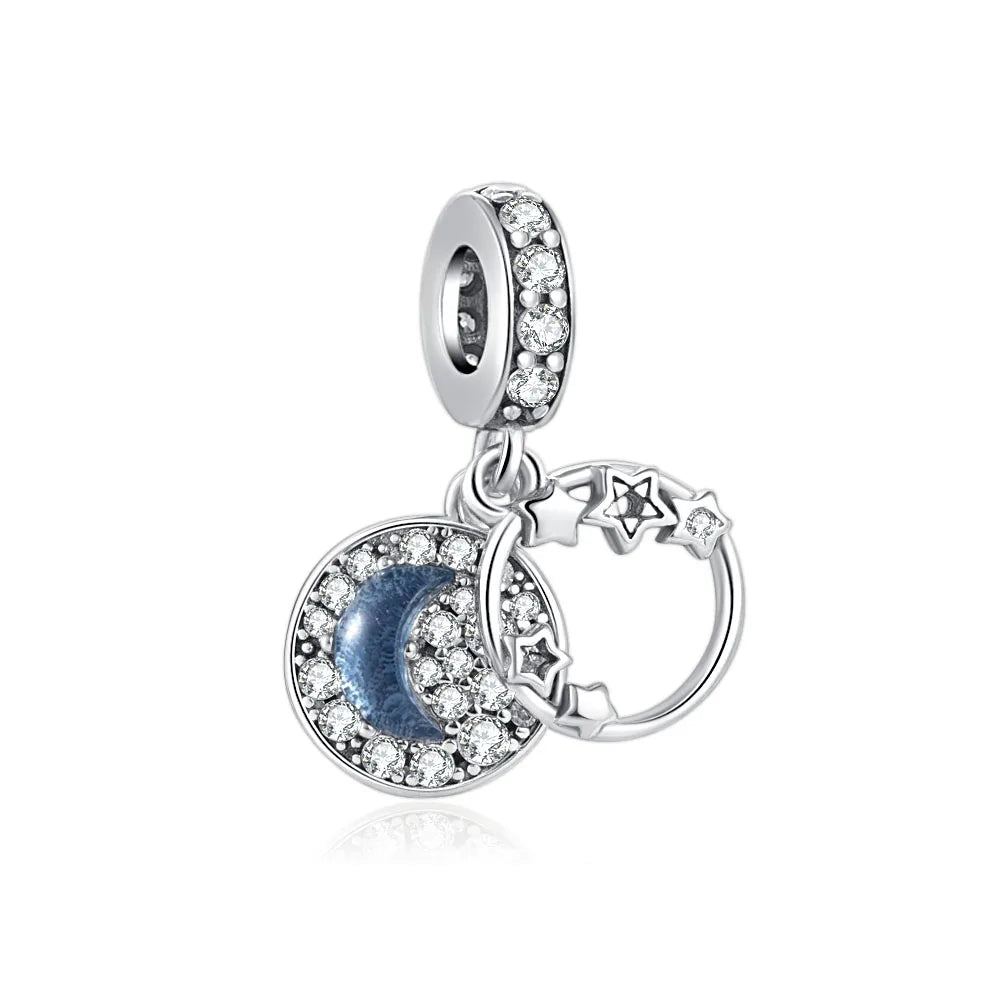 Exquisite 925 Silver Car Bead Cross Pendant for European Bracelets Stylish DIY Jewelry for Women