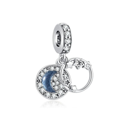 Exquisite 925 Silver Car Bead Cross Pendant for European Bracelets Stylish DIY Jewelry for Women