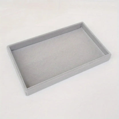 Velvet Jewelry Display Tray Exquisite Portable Organizer for Rings Earrings and Necklaces Type 5