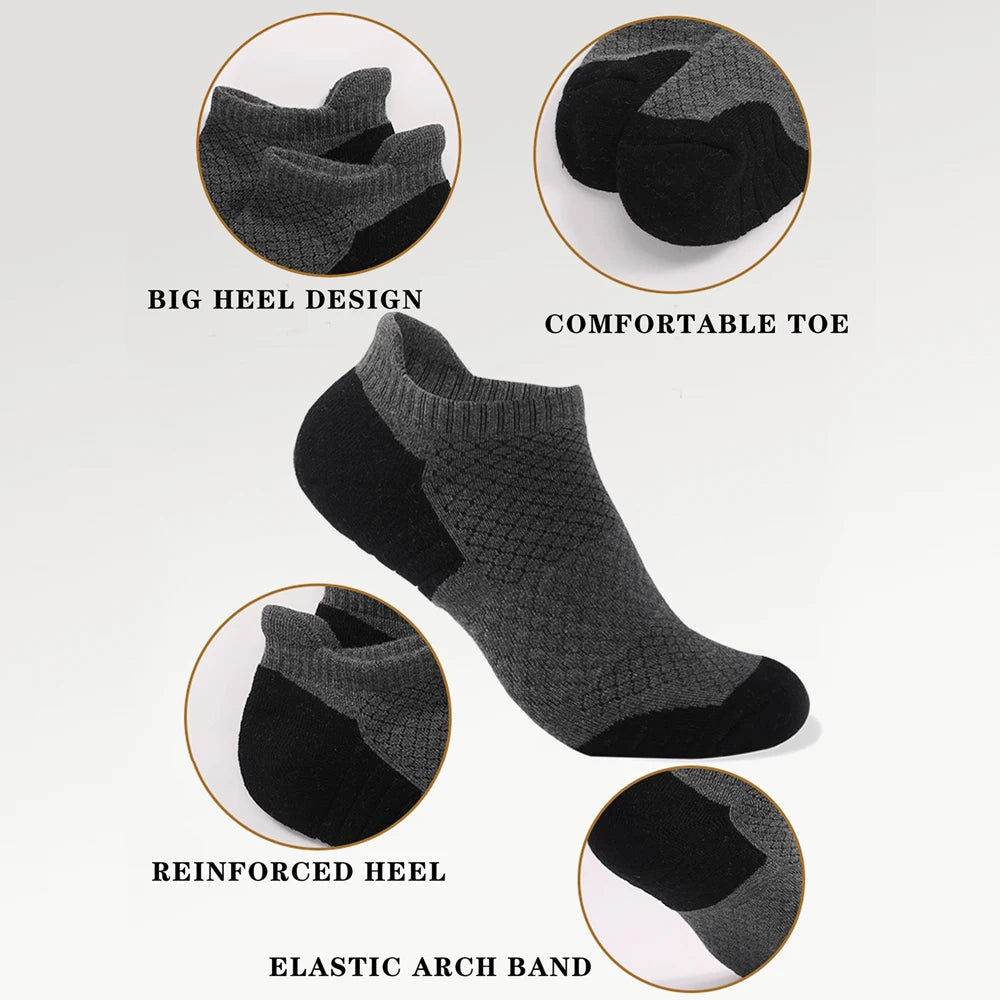 3 Pairs Cotton Thickened Sports Socks Breathable 35 To 50