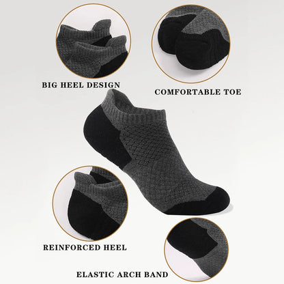 3 Pairs Cotton Thickened Sports Socks Breathable 35 To 50