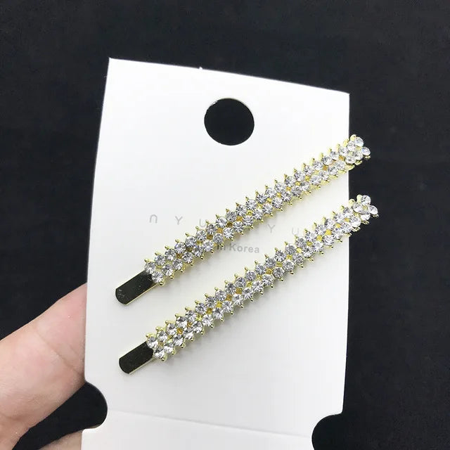 Vintage Moon Star Rhinestone Hairpin for Women Bridal Wedding Accessories