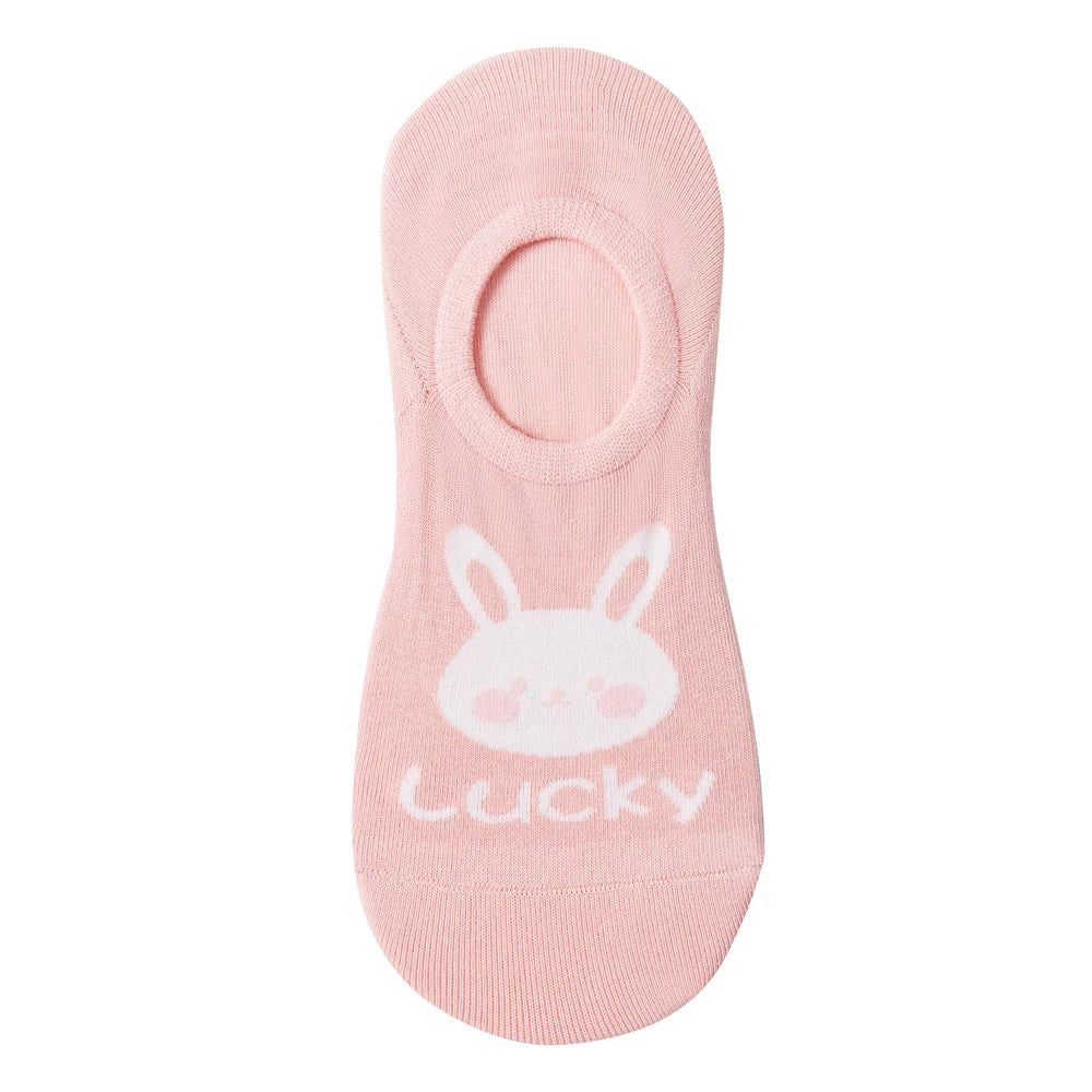 Women Kawaii Lucky Rabbit No Show Cotton Invisible Socks