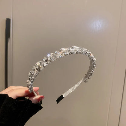Elegant Rhinestone Geometric Headband for Parties and Weddings