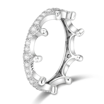 Silver Plated Luxury Stackable Ring with Real Infinite Flower Daisy Design for Women Engagement and Wedding Parties KTR095