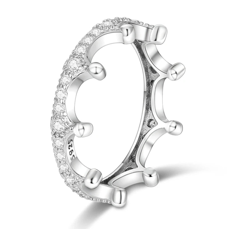 Silver Plated Luxury Stackable Ring for Women with Real Zircon Infinite Flower Daisy Design for Engagement and Wedding Parties APTR070