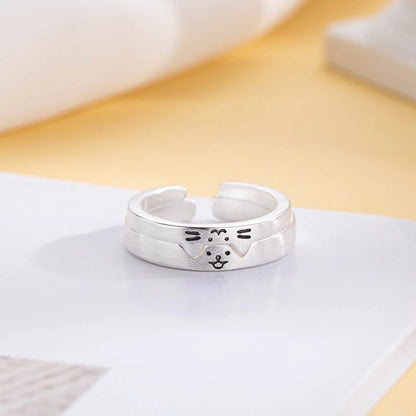 Elegant Zinc Alloy Couple Rings for Romantic Parties and Special Dates
